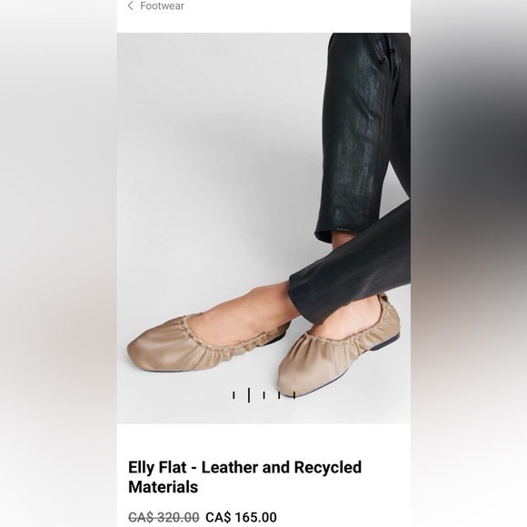 Rag & Bone Elly Leather Flats - Picture 1 of 7